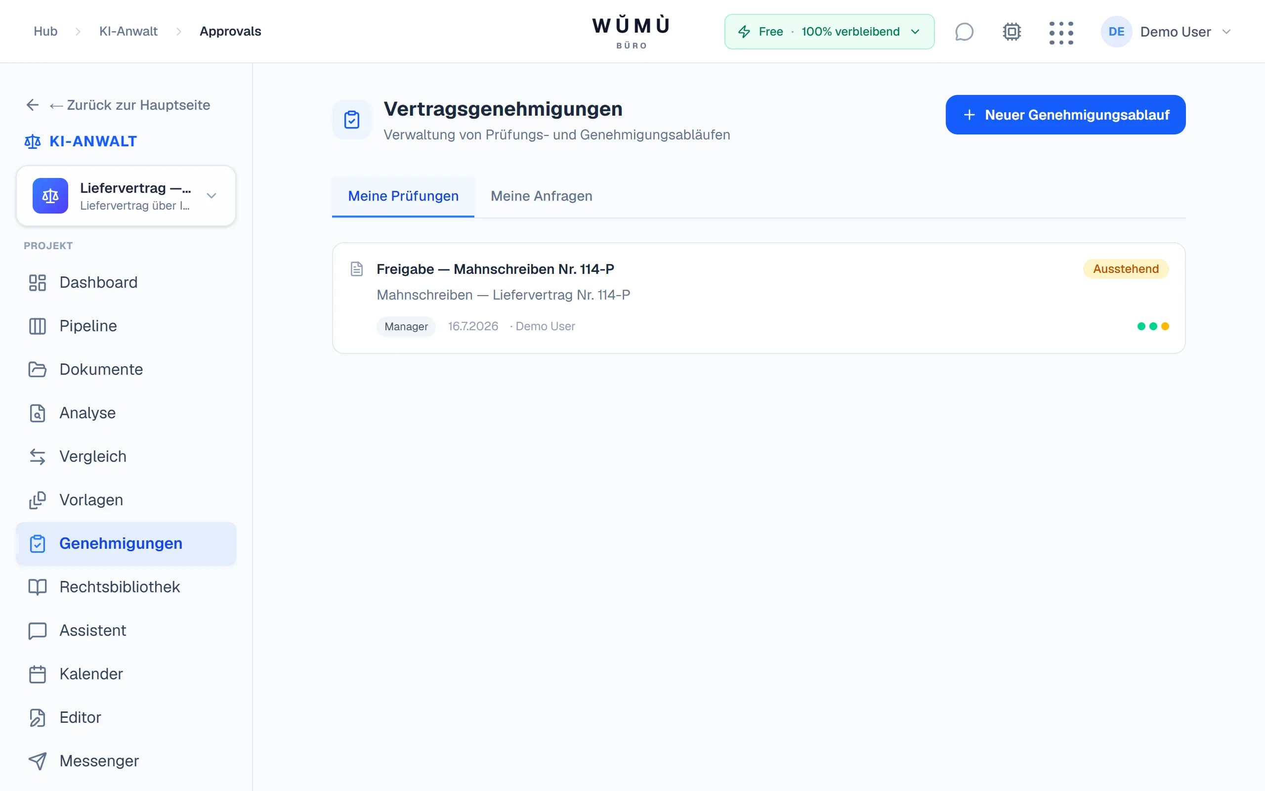 Dokumentfreigaben im Juristenbüro